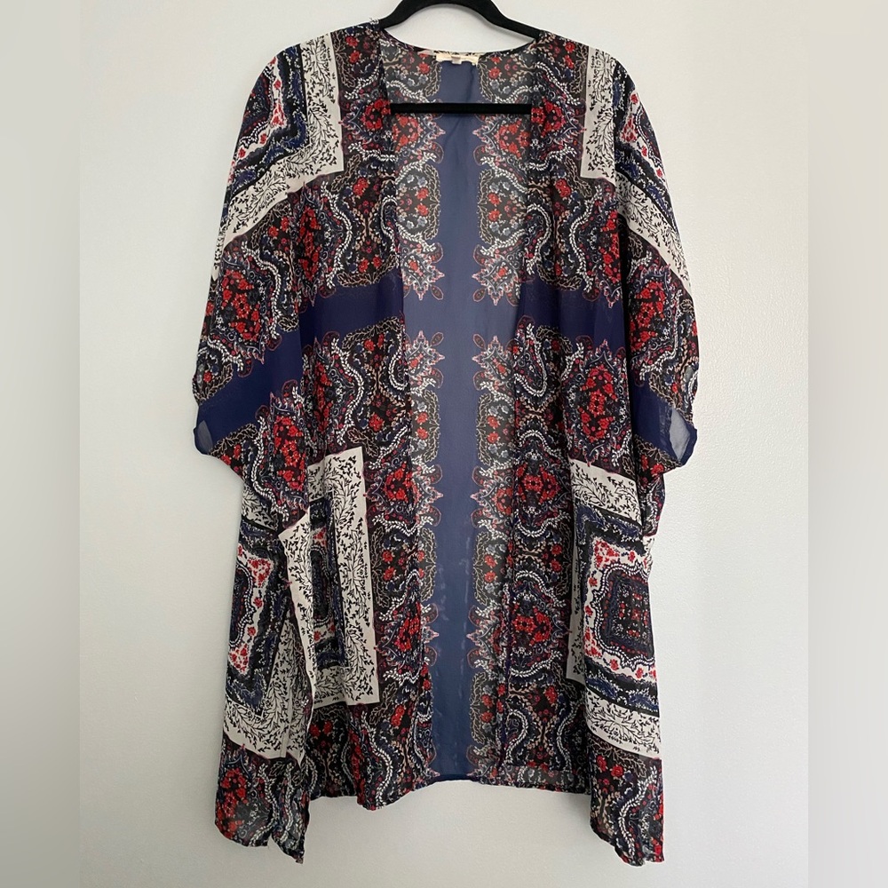 maurices americana paisley kimono